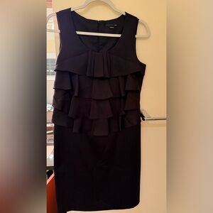 Elegant Black Layered Dress